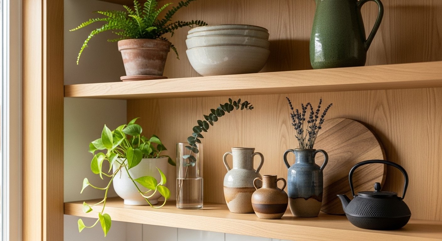 12 Quick Kitchen Shelf Decor Aesthetic on a Budget