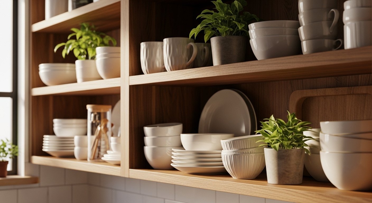 10 Fun Kitchen Shelf Decor Ideas for Small Spaces
