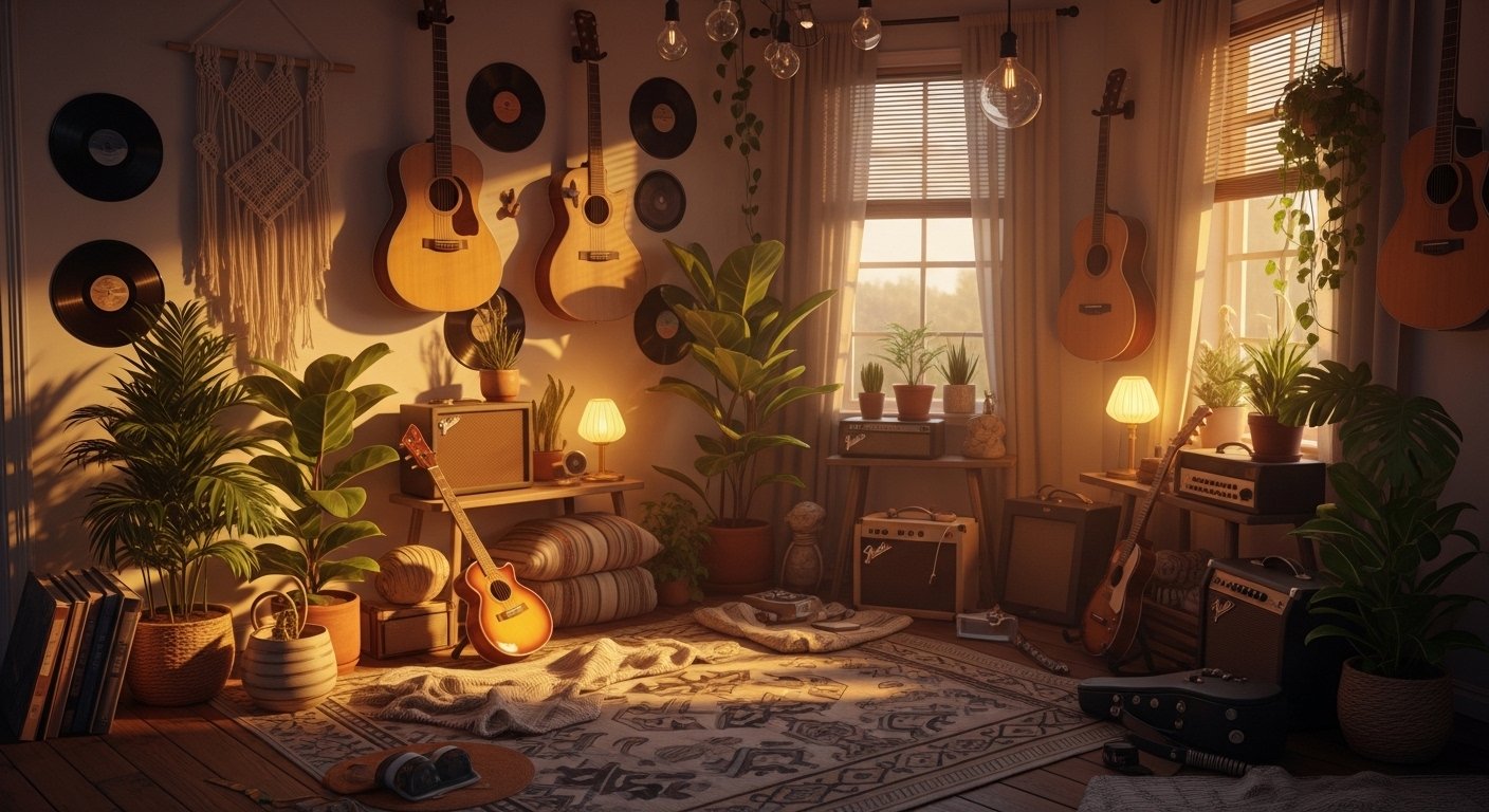 What Are the Cool Music Room Decor Boho?