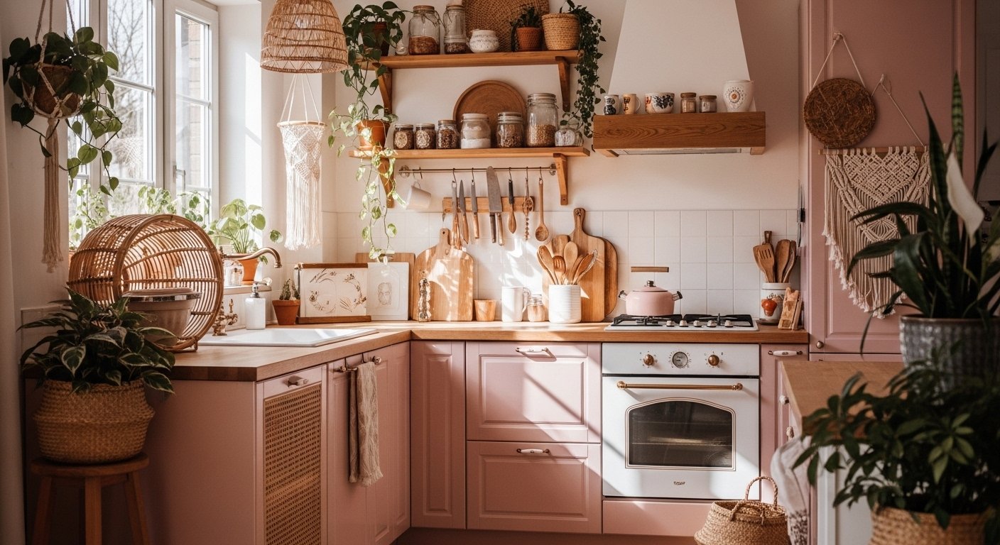 15 Top Pink Kitchen Decor Boho You Will Love