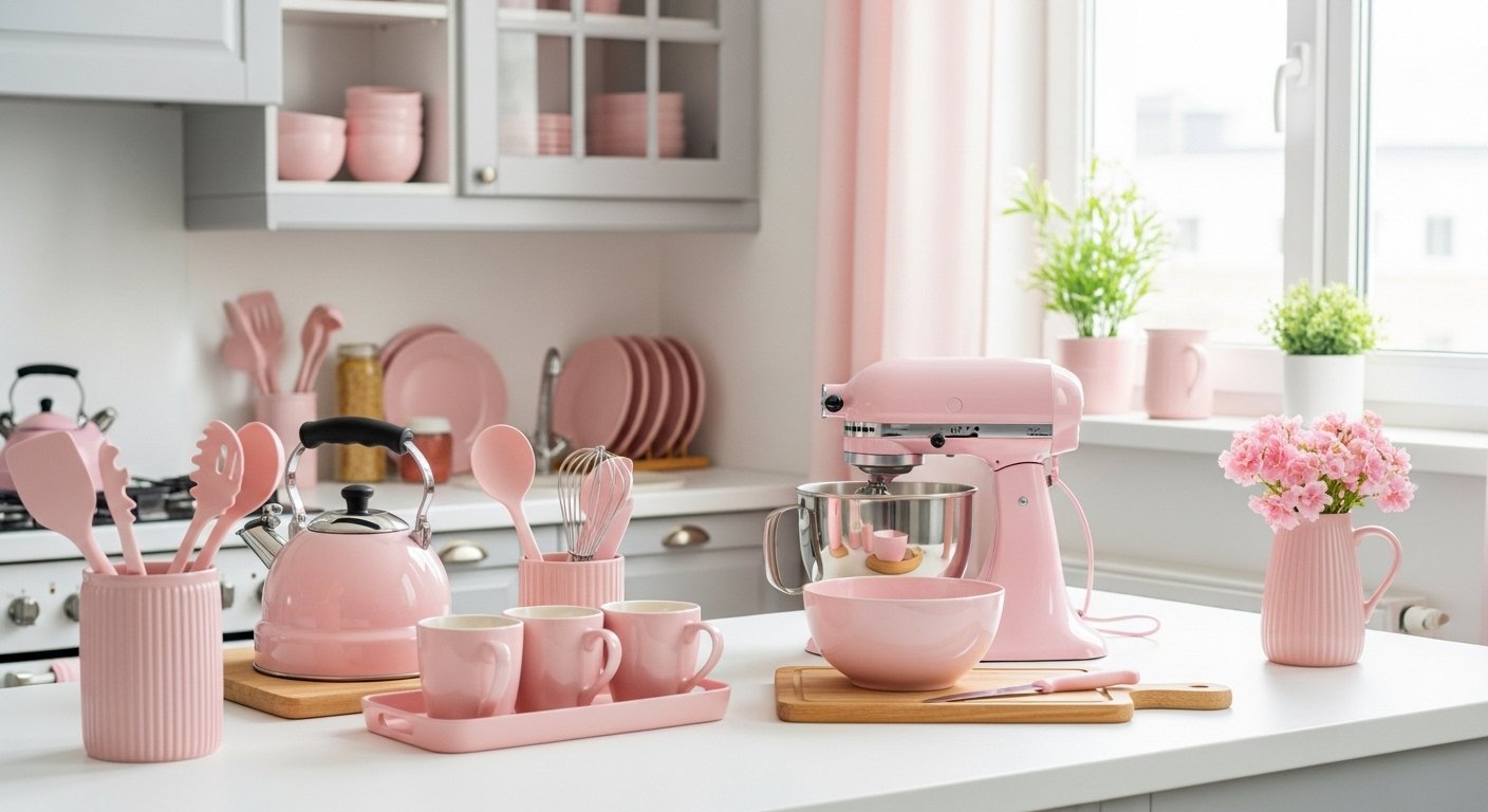 25 Easy Pink Kitchen Decor On A Budget for Beginners